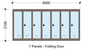 SFD6021_7 Panel Aluminium Vistafold Folding Door